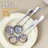 ¡Guau! Cuchara Redonda Personalizada de Acero Inoxidable 316, Cuchara para Comer Engrosada de Aspecto Elegante, Cuchara para Postre Profundizada, Cuchara Grande para Sandía