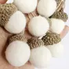 Materiales para decoración de bolas de bellota DIY de fieltro de lana transfronterizo para arreglo de escena navideña y adornos para árbol de Navidad