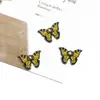 Pingentes Esmaltados de Borboleta Colorida para Fazer Brincos e Penduricalhos de Orelha, Materiais para Acessórios de Joias Artesanais, Pingentes DIY