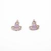 Venta al por mayor de fábrica, venta directa, serie de Halloween, joyería artesanal, pequeño colgante de gota de aceite, aleación, perla, calabaza, sombrero mágico