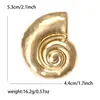 Broche Nova Concha de Caracol Brilhante Alfinete de Dupla Finalidade Liga Metálica Brilhante Estilo Europeu e Americano Transfronteiriço Acessórios de Vestuário Personalizados