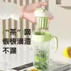 Taza de Vidrio de Doble Pared de Gran Capacidad para Mujer, Taza de Extracción en Frío de Alto Valor de Color, Taza de Oficina con Asa, Taza con Popote Famosa en Internet, Regalo