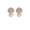 Pendientes de perlas de plata S925, pendientes de moda de alta gama, estilo coreano elegante y fragante, pendientes de celebridades de Internet, nueva moda 2022