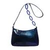 Nova Bolsa de Ombro com Padrão de Cobra 2026 para Mulheres, Bolsa de Ombro Estilosa e Versátil, Bolsa de Ombro da Moda com Corrente, Bolsa Transversal