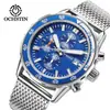 Relógio Masculino Ochstin com Pulseira de Malha, Relógio de Quartzo, Casual, À Prova d'Água, Design Simples, Atacado Disponível