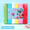 25*250cm longo espesso cor papel crepom dobrar papel esfregar à mão rosas cravo material DIY