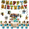Shan Hai Jing Temática Fiesta de Cumpleaños Vajilla Suministros Platos de Papel Desechables Servilletas de Papel Manteles Banderines Suministros de Decoración