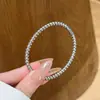 Pulsera Sencilla de Acero de Titanio de Venta Caliente Transfronteriza para Mujer, No se Desvanece, Lujo Ligero, Pulsera de Alta Calidad, Versátil para el Día a Día, Accesorio de Mano Estilo Lujo Ligero