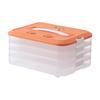 Caja para Empanadillas de Gran Capacidad Especial para el Hogar Caja para Empanadillas Chaos Refrigerador Conservador de Huevos Caja Congeladora Almacenamiento Multicapa