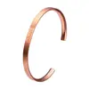 Pulseras Transfronterizas Europeas y Americanas de Acero Inoxidable Pulseras Chapadas en Oro de 18K Apertura en Forma de C Pulseras de Acero de Titanio Joyería para Mano de Mujer Personalización