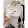 Camiseta de manga larga de algodón puro acanalado para mujer, moda ins versátil que rejuvenece, top blanco, camiseta básica, otoño 2026