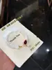 Queda de Neve Flores Vermelhas Pulseira Original de Quartzo Rutilado Floco de Neve Natural Flor Rosa de Cinábrio Cheia de Elegância Fria Temperamento Elegante