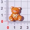 Nuevo Estuche de Teléfono de Oso de Dibujos Animados Brillante con Pegamento de Crema, Pasador, Hebilla de Zapato, Parche de Resina, Accesorios DIY