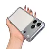 Capa de Celular Dois em Um de Quatro Cantos Adequada para Apple 17Promax Moda Transparente 16/15 Acrílico 12 Anti-Queda 11