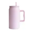 Nueva Taza de Acero Inoxidable al Vacío de Doble Capa de Gran Capacidad Transfronteriza para Bebidas Grandes (50 oz) con Asa para Coche