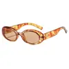Moda Nuevo Ovalado Marco Pequeño Retro Europeo y Americano Gafas de Sol Personalidad Versátil Sensación de Alta Gama Pasarela Dama Gafas de Sol de Moda
