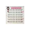 Pestañas Postizas Superiores Voladoras Anguladas con Tallo Transparente Corto Estilo Zorro Natural Realista Genial Inocente Ojo Redondo Como de Madre