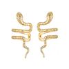 Aretes de Serpiente Sin Agujeros en las Orejas Oscuro Oscuro Dulce Picante Viento Aretes de Serpiente Pequeños Diseño de Textura Único Clip para la Oreja de Serpiente Venta Caliente Transfronteriza