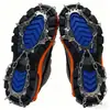 Venta Directa de Fábrica Crampones de Hielo de 11 Dientes Cubiertas Antideslizantes para Zapatos Acero Inoxidable Soldado Garras de Nieve para Montañismo al Aire Libre Antideslizantes Pinzas de Hielo de 11 Dientes