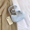 2024 Novo Estilo Coreano Internet Celebrant All-match Elegante Bolsa de Ombro Pequena Bolsa Quadrada Grande Capacidade Estudante Fresca Bolsa Crossbody