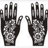 Pegatinas de Tatuaje Pintadas a Mano Transfronterizas, Pegatinas para Manos, Plantillas Caladas, Pegatinas de Tatuaje Personalizadas con Encaje Floral, Plantillas de Pasta de Henna