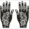 Pegatinas de Tatuaje Transfronterizas de Comercio Exterior, Plantillas Huecas de Gelatina Semi-Permanentes, Pegatinas de Tatuaje con Patrones Personalizados Florales y Vegetales al por Mayor