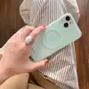 Funda Magnética de Color Sólido con Salpicaduras de Tinta Macaron Adecuada para el Teléfono Apple 17 Pro Max Funda para iPhone 16/15/13 Doble Capa 14