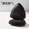 Esponja de maquiagem preta em formato de abacaxi, esponja triangular, algodão especial espessado para base líquida, esponja para cushion que não absorve produto