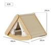 Ninho de Gato, Vila Quente de Inverno para Gatos, Casa de Gato, Arranhador de Gato Semi-Fechado, Prova de Vento, Durável e Sem Pelos, Tenda de Gato de Sisal