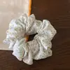 Goma para el pelo de satén estilo francés inspirada en el ballet con tonos amarillos, elegante liga para el pelo para mujer, simple para moño
