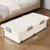 Caja de Almacenamiento Debajo de la Cama, Caja de Almacenamiento de Edredones de Gran Capacidad, Caja de Almacenamiento para Dormitorio con Tapa, Organizador de Ropa Multifuncional Móvil