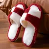 Pantuflas de Color Sólido de Moda de Piel Sintética de Conejo con Suelas Suaves, Ligeras y Transpirables para Uso en Casa, Adecuadas para Todas las Estaciones, Lino, para Parejas, Hombres y Mujeres, Viaje
