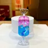 Llavero Creativo de Caramelo de Unicornio Bicolor Infundido en Aceite, Lindo Colgante para Bolsa, Llavero de Coche, Pequeño Regalo al por Mayor