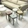 Bancos de Plástico Engrosados para Uso Doméstico, Apilables, Diseño Creativo Minimalista Moderno, Taburetes Redondos para Sala de Estar, Sillas para Mesa de Comedor, Taburetes Estilo Molino de Viento