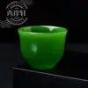 Atacado do Fabricante Tigela de Jade Branco Imitação, Xícara de Chá de Jaspe, Taça de Vinho, Jade Decorativo, Enfeites de Jade, Adereços, Tigela de Jade Simples