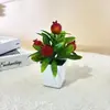 Bonsái de Fruta Artificial de Espuma Grande Transfronterizo Nuevo Año Decoración para el Hogar Sala de Estar Granadas Falsas Cerezas Adornos en Maceta