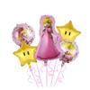 Set de Globos de Papel de Aluminio de Mario Transfronterizo, Juguete de Juego de Cumpleaños Temático de Mario, Decoración, Suministros para Fiesta