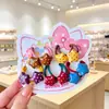 Laços de Cabelo Fofos Kt para Crianças, Faixas de Cabelo para Bebês Que Não Danificam o Cabelo, Cordas de Cabelo de Desenho Animado para Meninas, Anéis de Cabelo do Tamanho do Polegar, Argolas de Toalha Doces