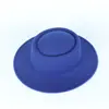 Chapéu de feltro de cor sólida de origem transfronteiriça, chapéu de jazz retrô britânico, chapéu de cavalheiro de aba plana para homens e mulheres, chapéu de topo plano da Amazon