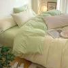 Juego de cuatro piezas color viento funda nórdica sábanas para el hogar mezcla y combina pequeño fresco dormitorio de estudiantes juego de cama de tres piezas al por mayor