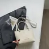 Bolsa Feminina Tecida Patchwork Fashion 2026 Verão Nova Elegante Alça Única de Mão Bolsa Saco Textura Versátil Bolsa Tecida
