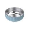 Ventas Directas de Fábrica Acero Inoxidable Silicona Vajilla Infantil Plato de Cena de Silicona Bol Tenedor Cuchara Babero Vajilla Set de Vajilla para Bebé