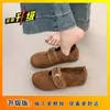 Zapatos Mary Jane Estilo Literario Bosque Retro 2026 Correa de Hebilla Única Corte Bajo Punta Redonda Planos Bailarinas Mujer