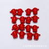 Pulsera de cuentas sueltas con agujero pasante, tallada en arena roja cinabrio de varios estilos, joyería de estilo chino con cuentas, accesorios de bricolaje al por mayor
