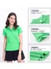 Yibaid Cbj-W Camisa Polo de Algodón Puro para Mujer de 230g con Cuello Solapa y Mangas Cortas Uniforme de Clase Personalizado Uniforme de Fábrica Ropa de Trabajo