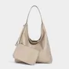 2026 Nova Bolsa Tote Retro de Ombro Único Textura Simples Bolsa Mãe-Filho Grande Capacidade Bolsa de Ombro para o Dia a Dia
