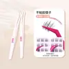 Pinzas para pestañas postizas adhesivas antiadherentes, pinzas adhesivas antiadherentes, rizador de pestañas especial para extensión de pestañas postizas, rizador de pestañas