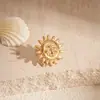 Sentido metálico europeo y americano estrella de mar luna sol flor sin agujero en la oreja clip para oreja personalidad nicho temperamento pendientes de alto sentido para mujer