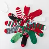 Calcetines de Navidad de medio terciopelo para otoño e invierno, tipo flor, suministro directo de fábrica, calcetines cálidos para el suelo de casa de Papá Noel, calcetines para dormir