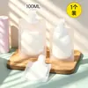 Bolsas de apretar de tamaño de viaje con animales lindos para productos de cuidado de la piel, loción, gel de ducha y champú